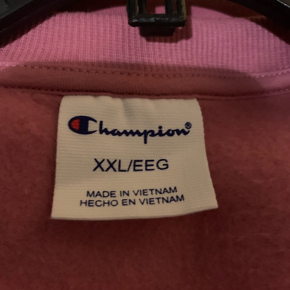 Champion Ladies Fleece Sweatshirt Size XXL Pink - Picture 6 of 7